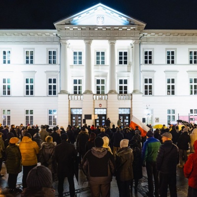 Protest w Radomiu w obronie LEX TVN